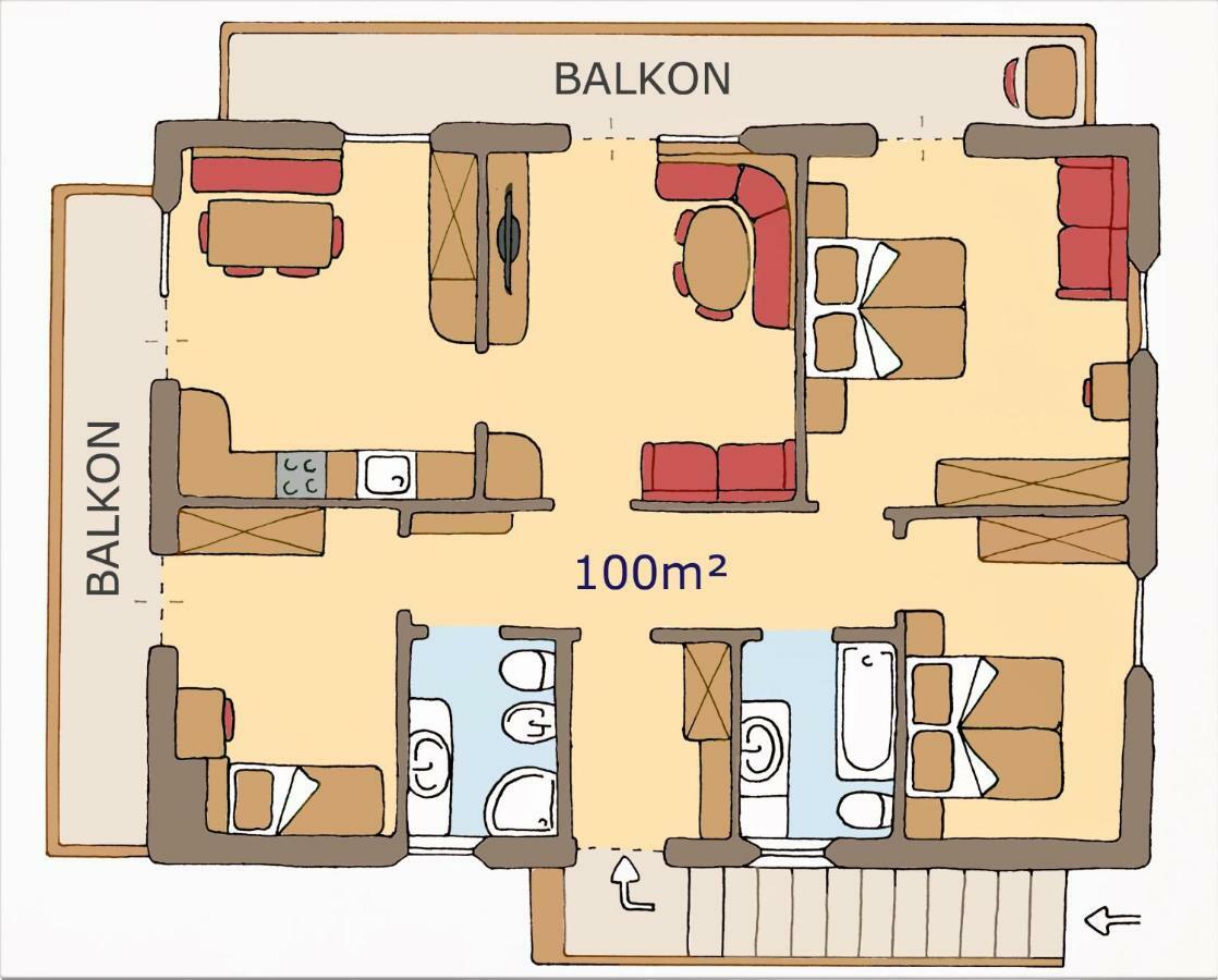 Apartment Larjei Ortisei Exteriér fotografie